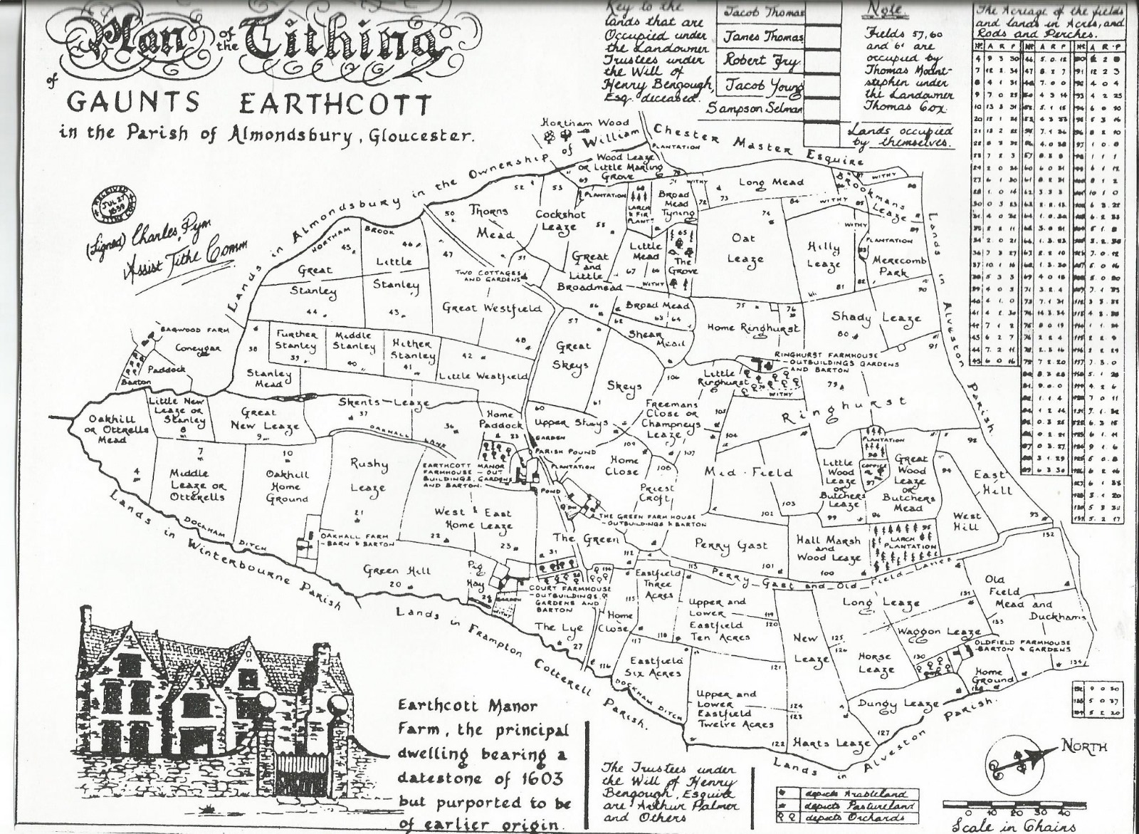 Historic rural setting of Gaunt’s Earthcott
